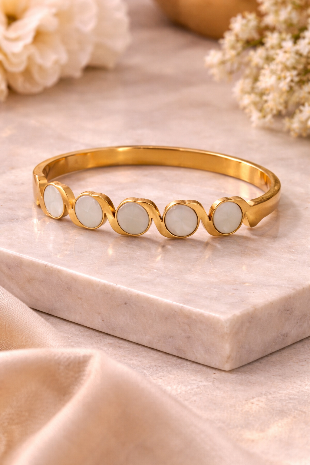 Ivory Orbit Bangle