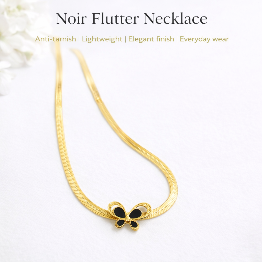Noir Flutter Necklace
