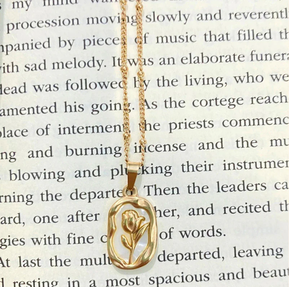 Golden Bloom Pendant Necklace