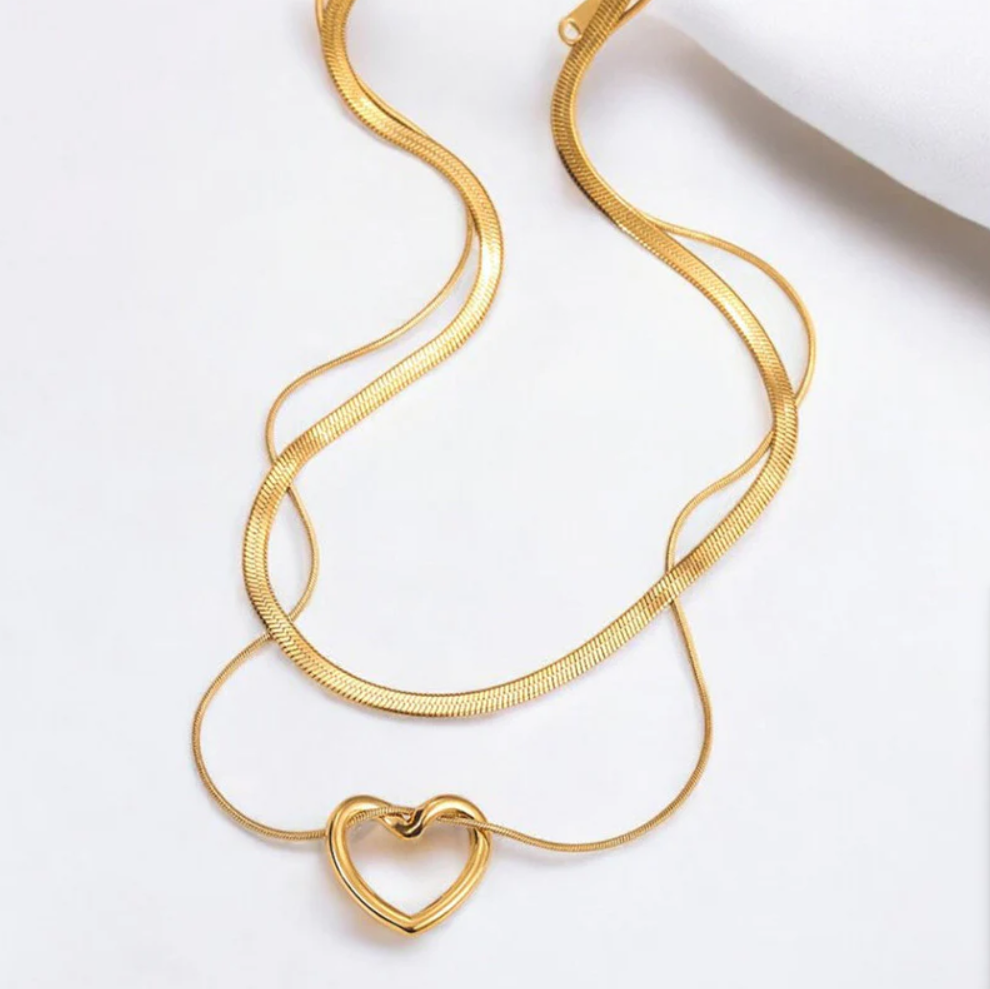 Lumière Heart Layered Necklace