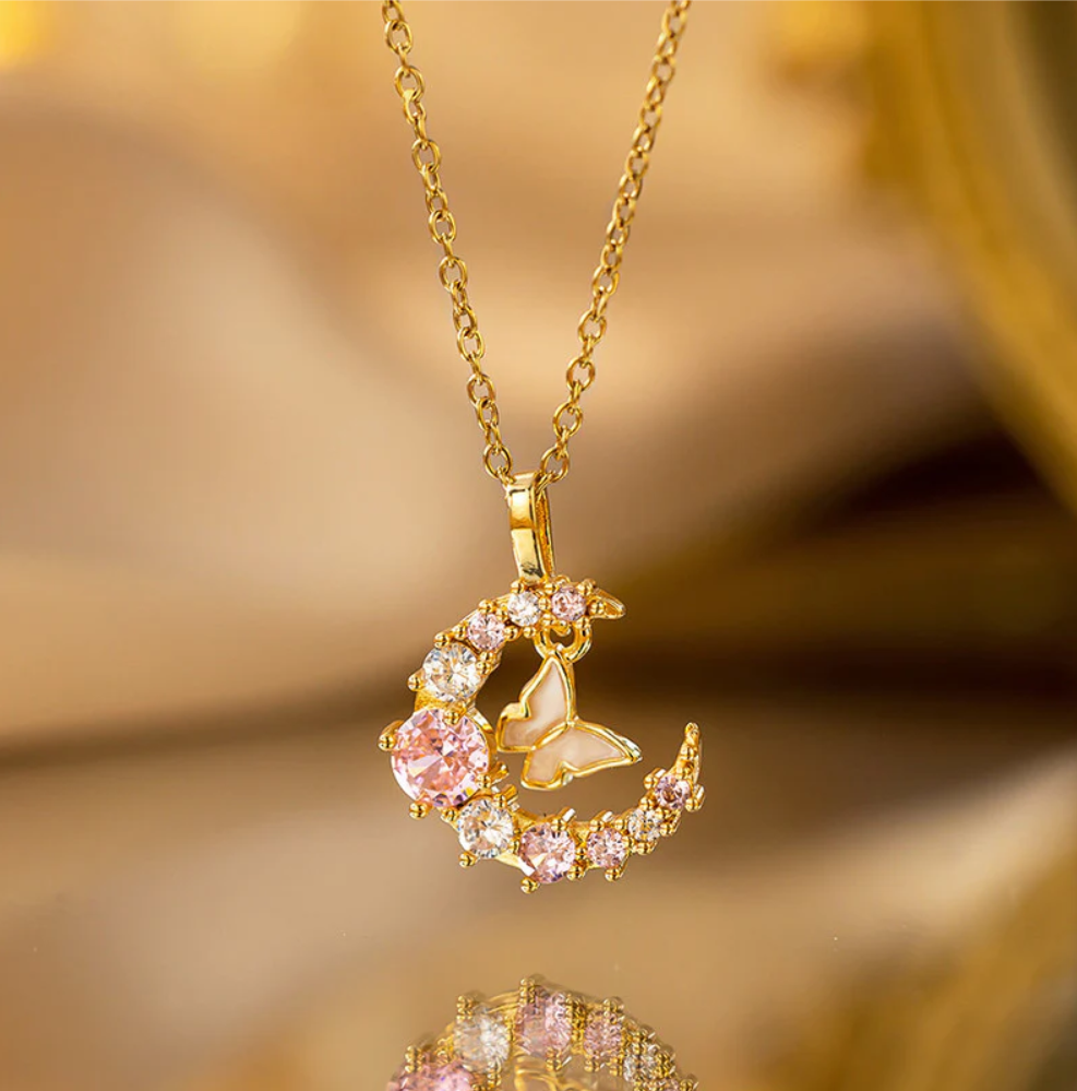 Celestia Flutter Moon Necklace