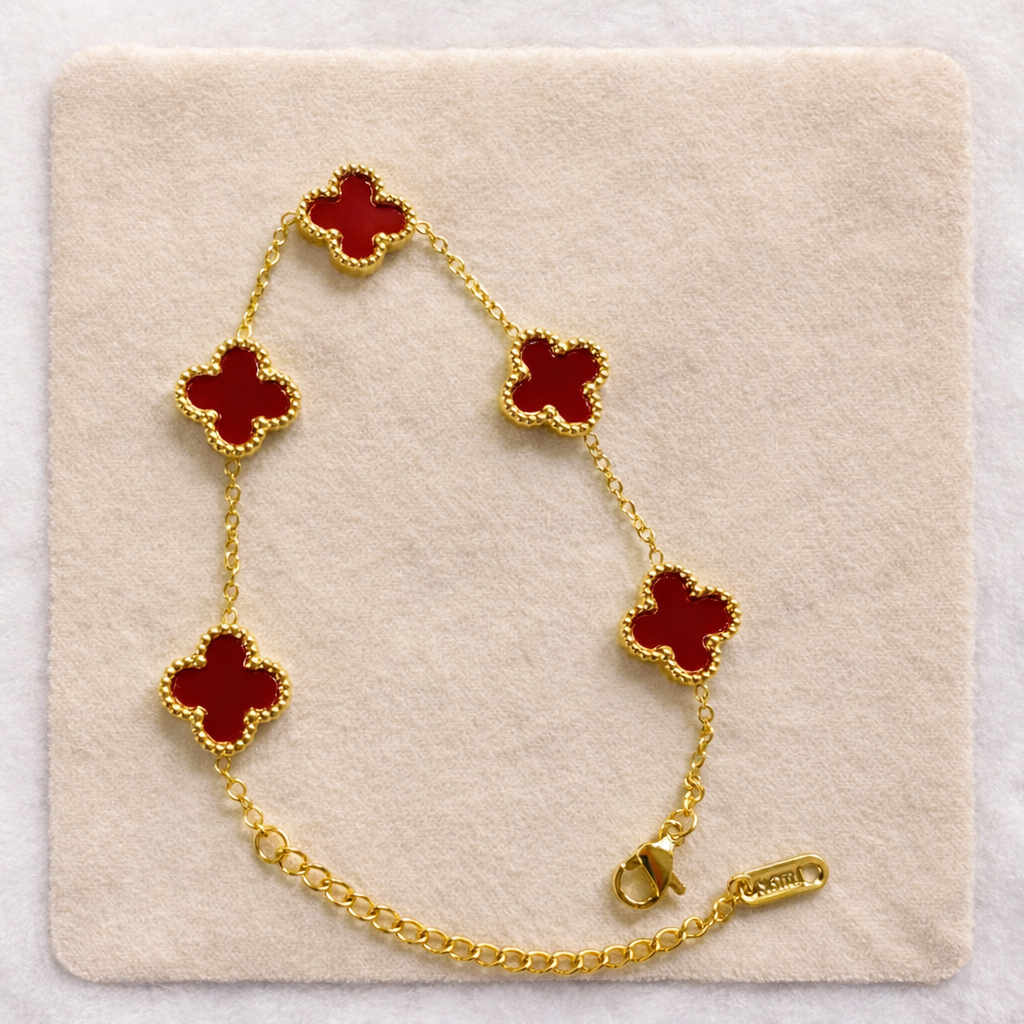 Crimson Bloom Bracelet