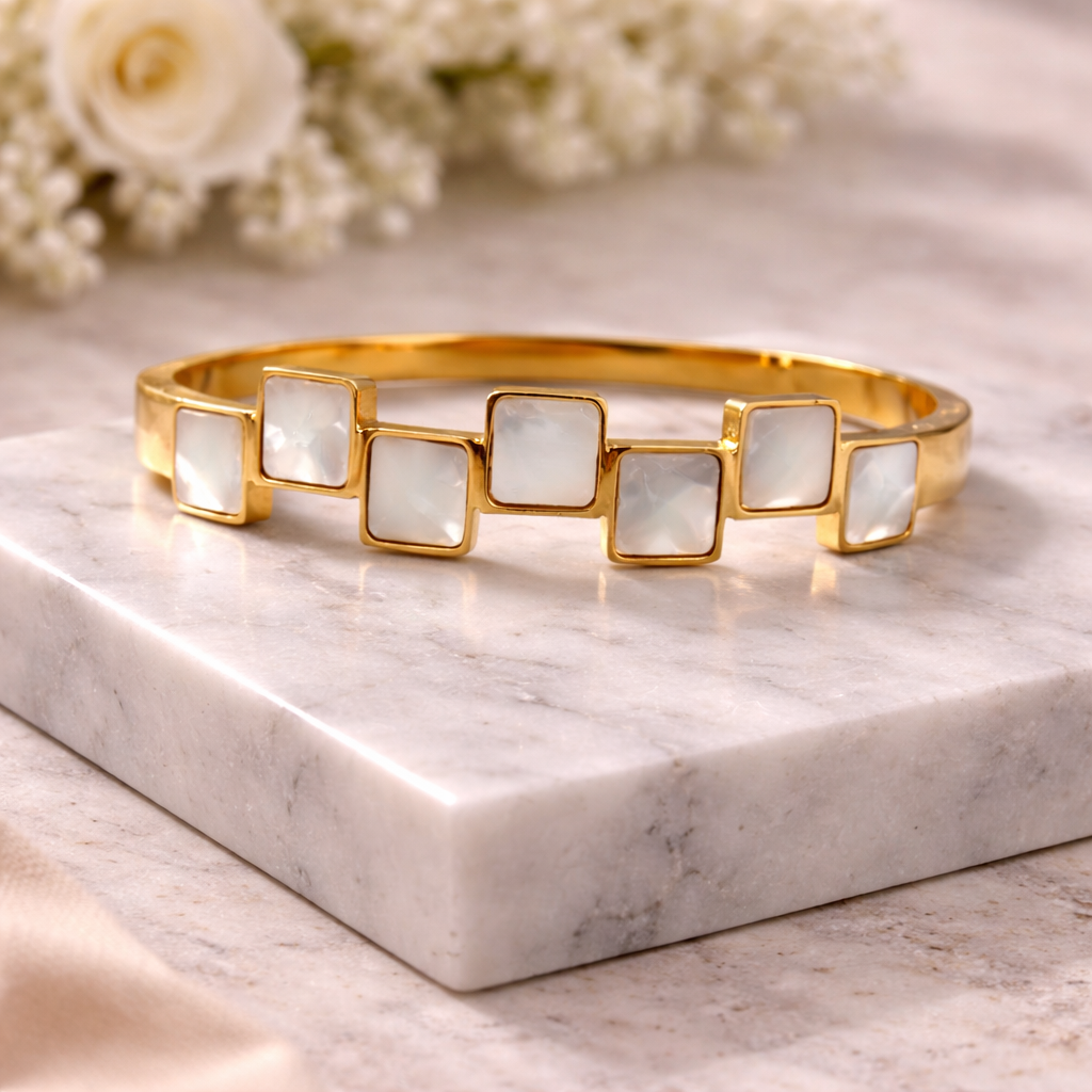 Ivory Mosaic Bangle