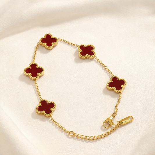 Crimson Bloom Bracelet
