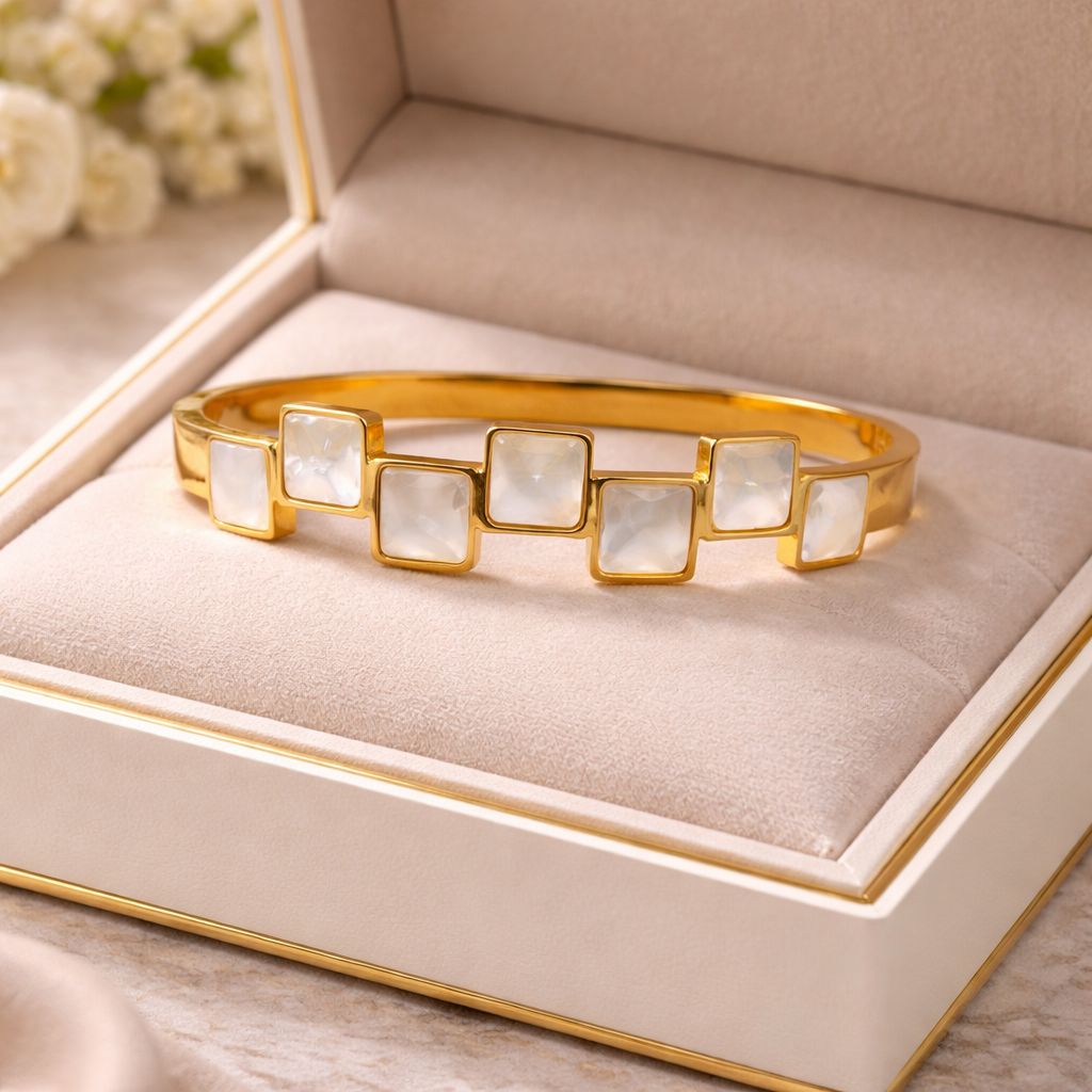 Ivory Mosaic Bangle
