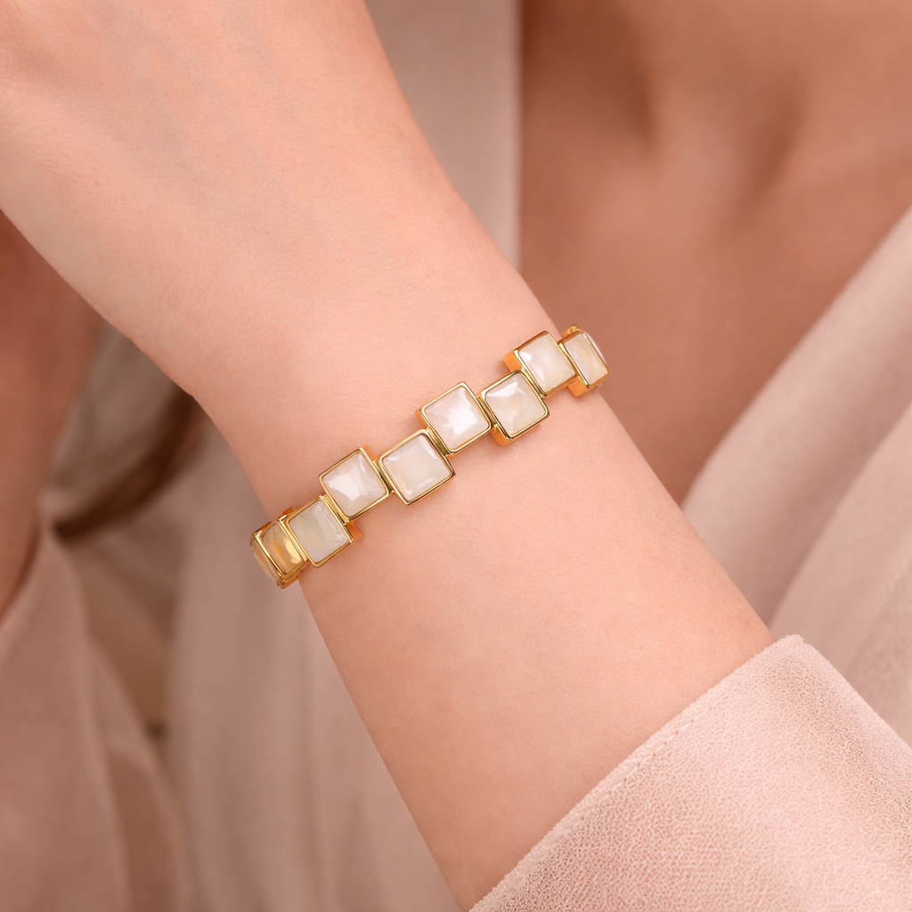 Ivory Mosaic Bangle