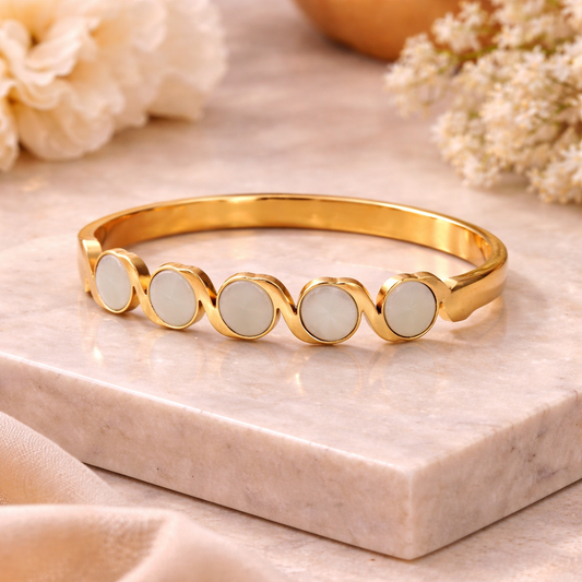 Ivory Orbit Bangle