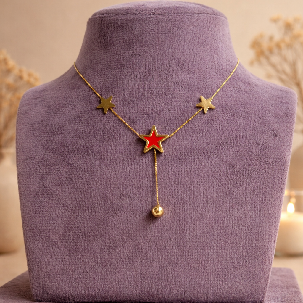 Astra Rouge Starfall Necklace