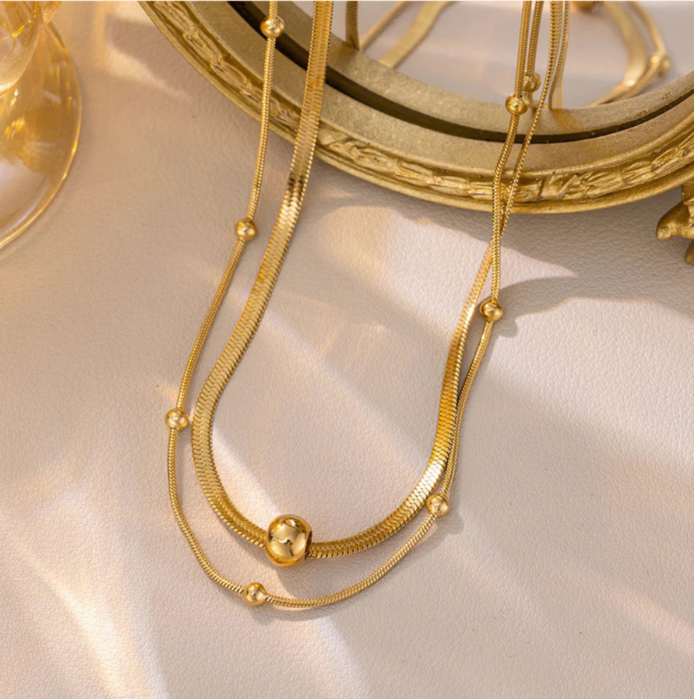 Golden Harmony Layered Necklace