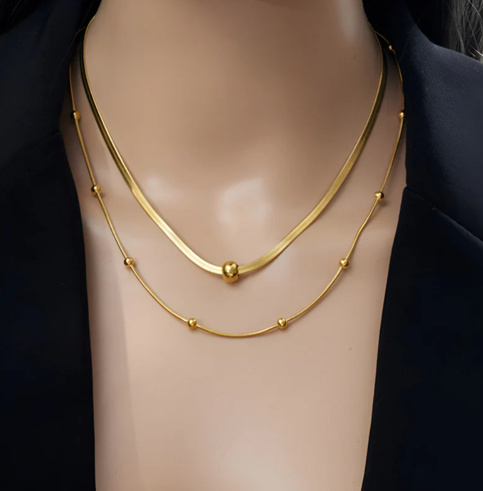 Golden Harmony Layered Necklace