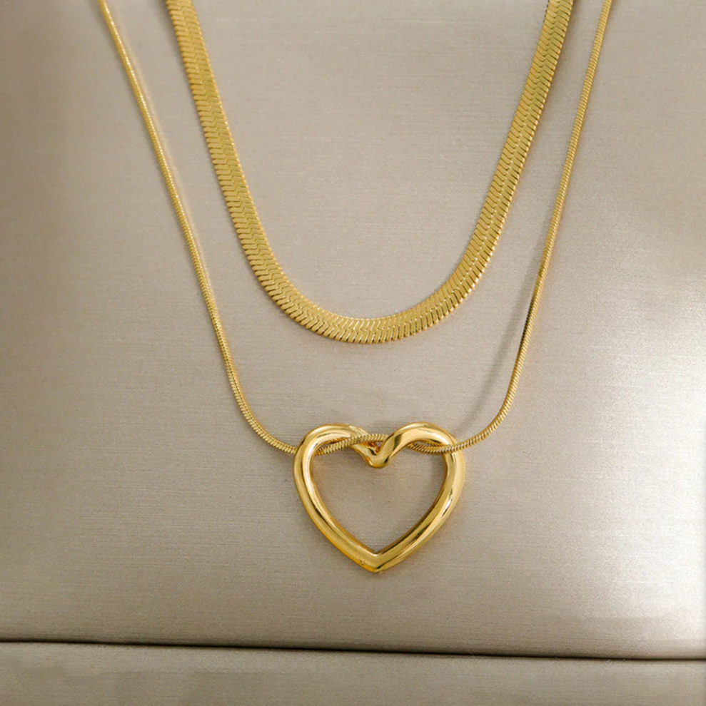Lumière Heart Layered Necklace