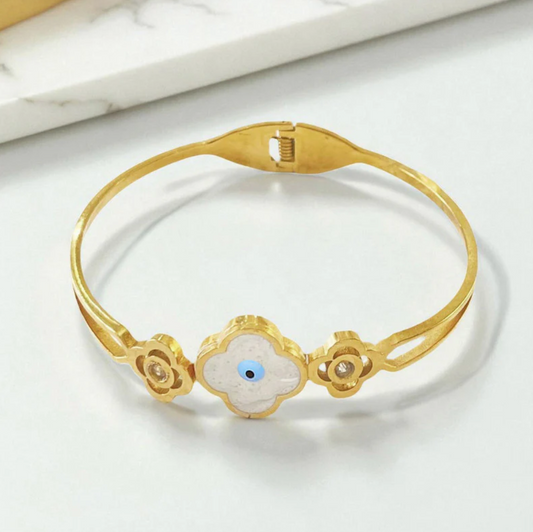 Evil Eye Themed  Bangle Bracelet