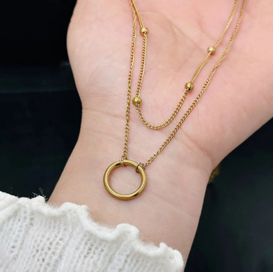 Luxe Oge Eternal Circle Necklace