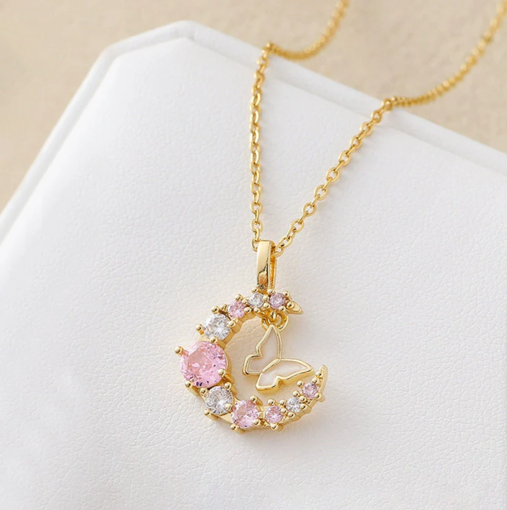 Celestia Flutter Moon Necklace