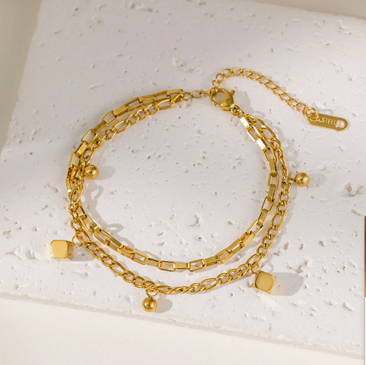 Orvelle D’Or – Trinity Chain Luxe Bracelet