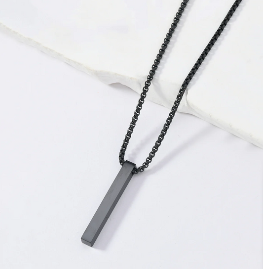 Mens Jewellery: Rayyan Noir Edge Chain