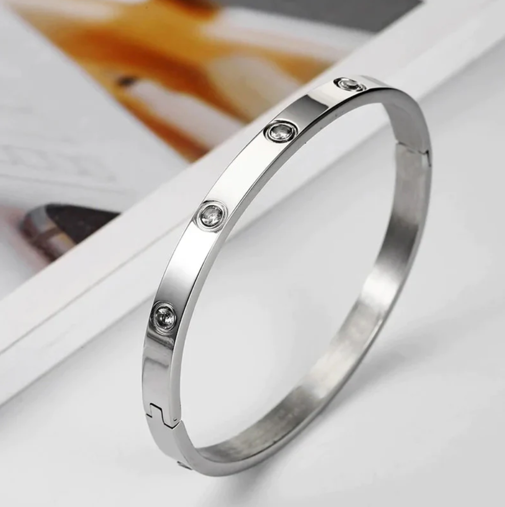 Silver Luxe Bangle