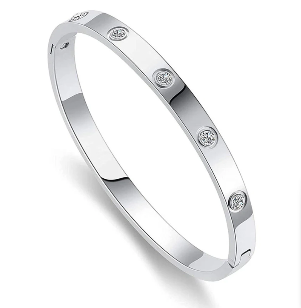 Silver Luxe Bangle