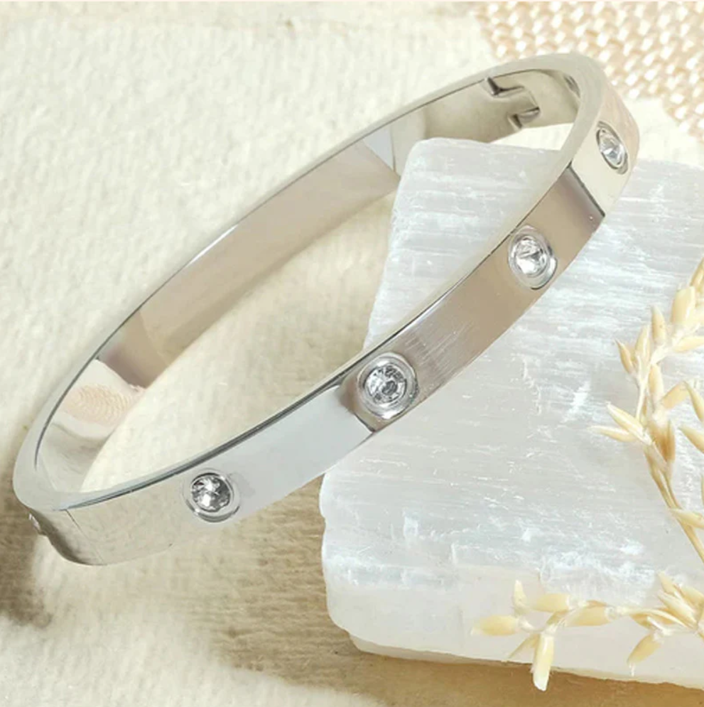 Silver Luxe Bangle