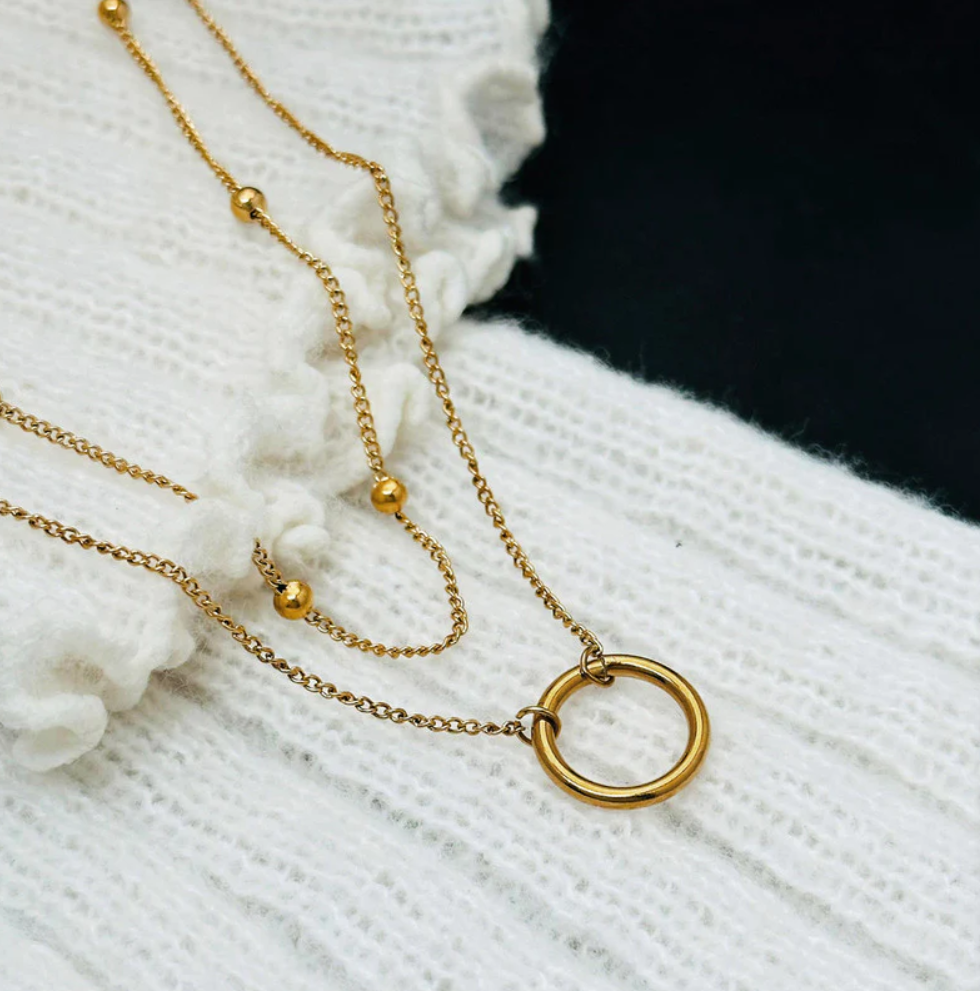 Luxe Oge Eternal Circle Necklace