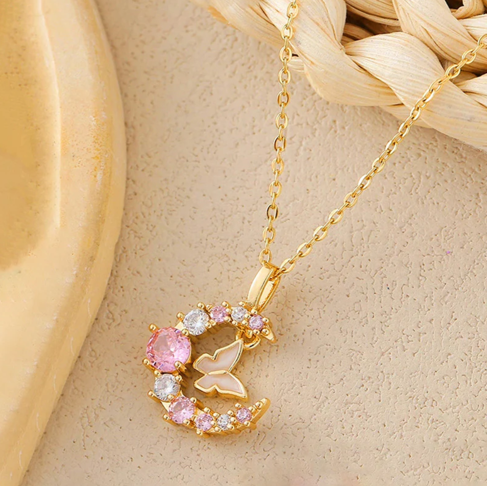 Celestia Flutter Moon Necklace