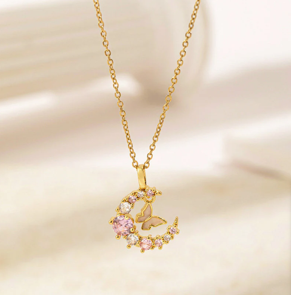 Celestia Flutter Moon Necklace