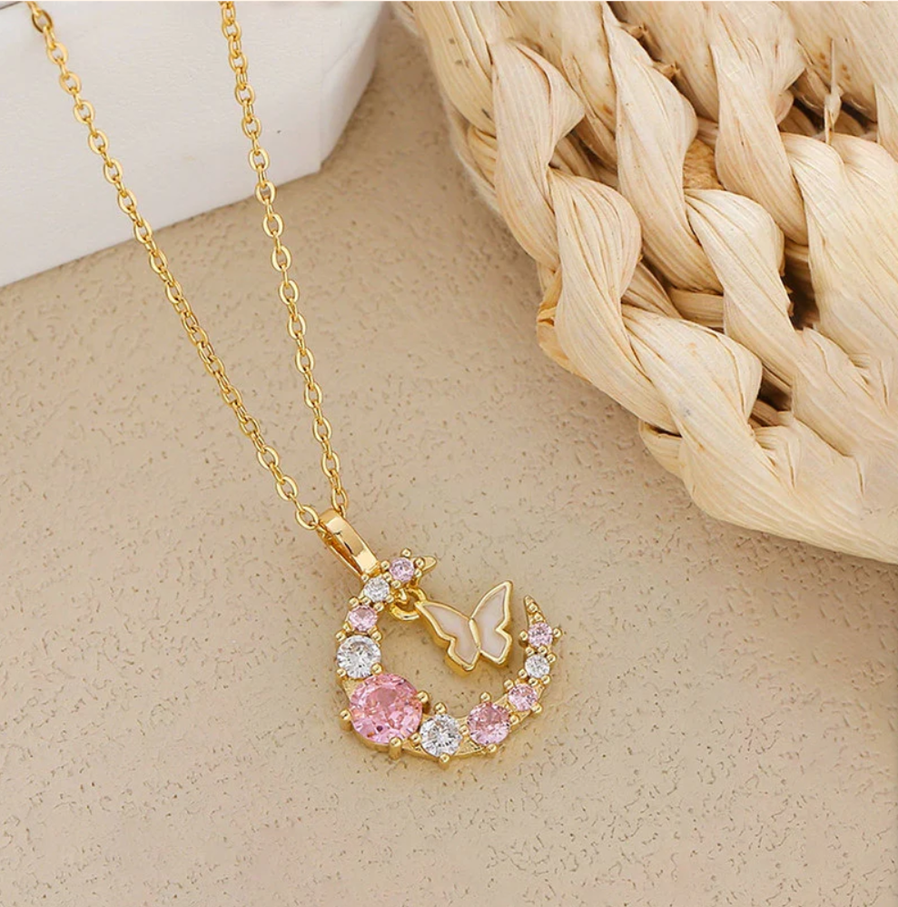 Celestia Flutter Moon Necklace