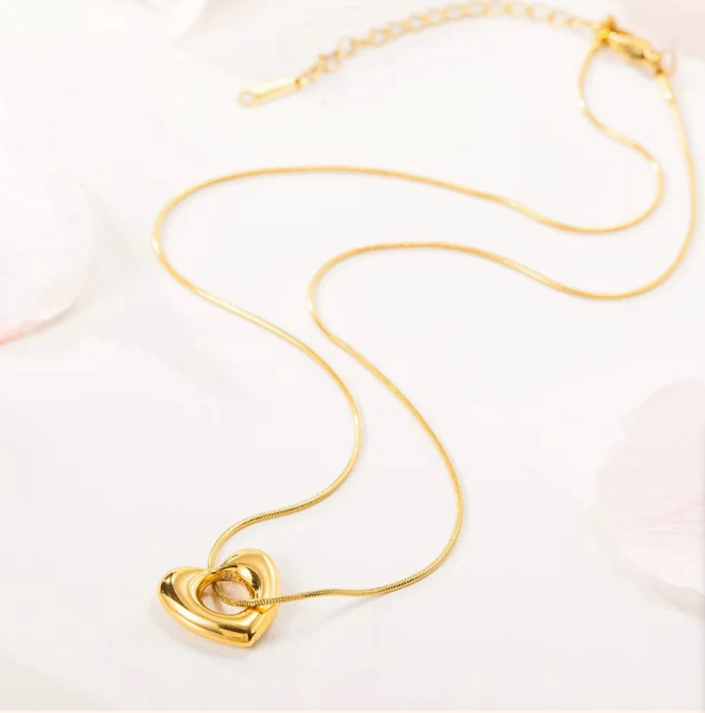 Veloura Knot Heart Necklace