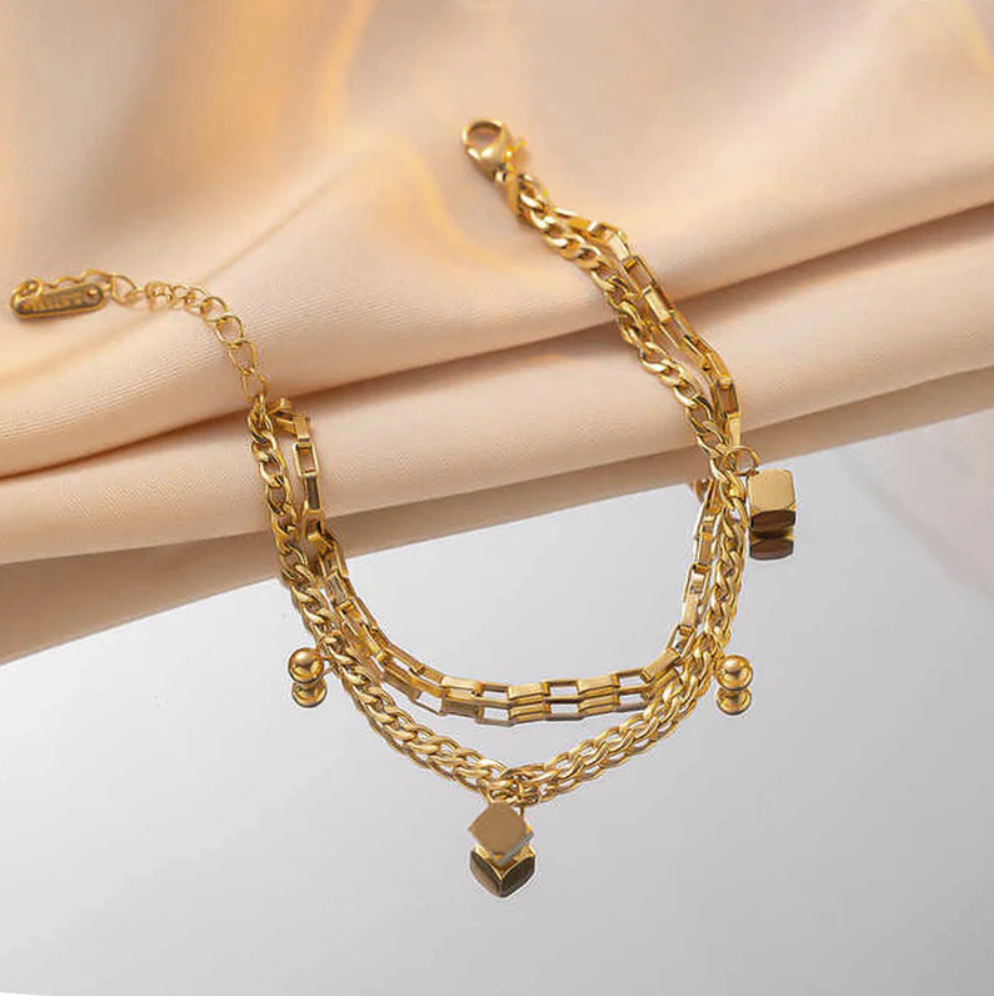 Orvelle D’Or – Trinity Chain Luxe Bracelet