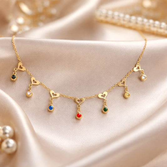 Amorielle Charm Cascade Necklace