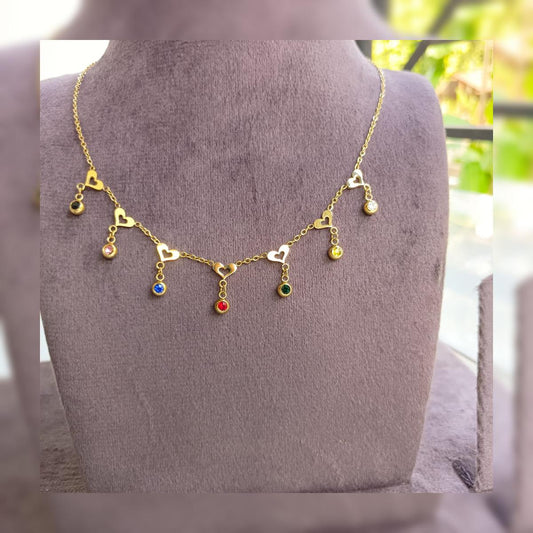 Amorielle Charm Cascade Necklace