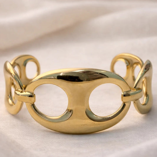 Sculpted Link Cuff