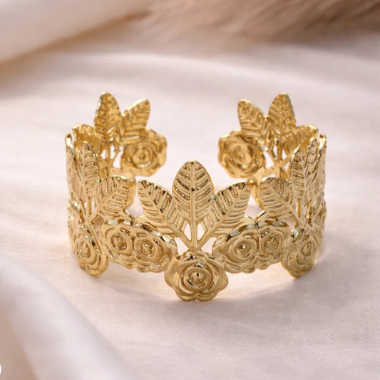 Golden Rose Garden Cuff