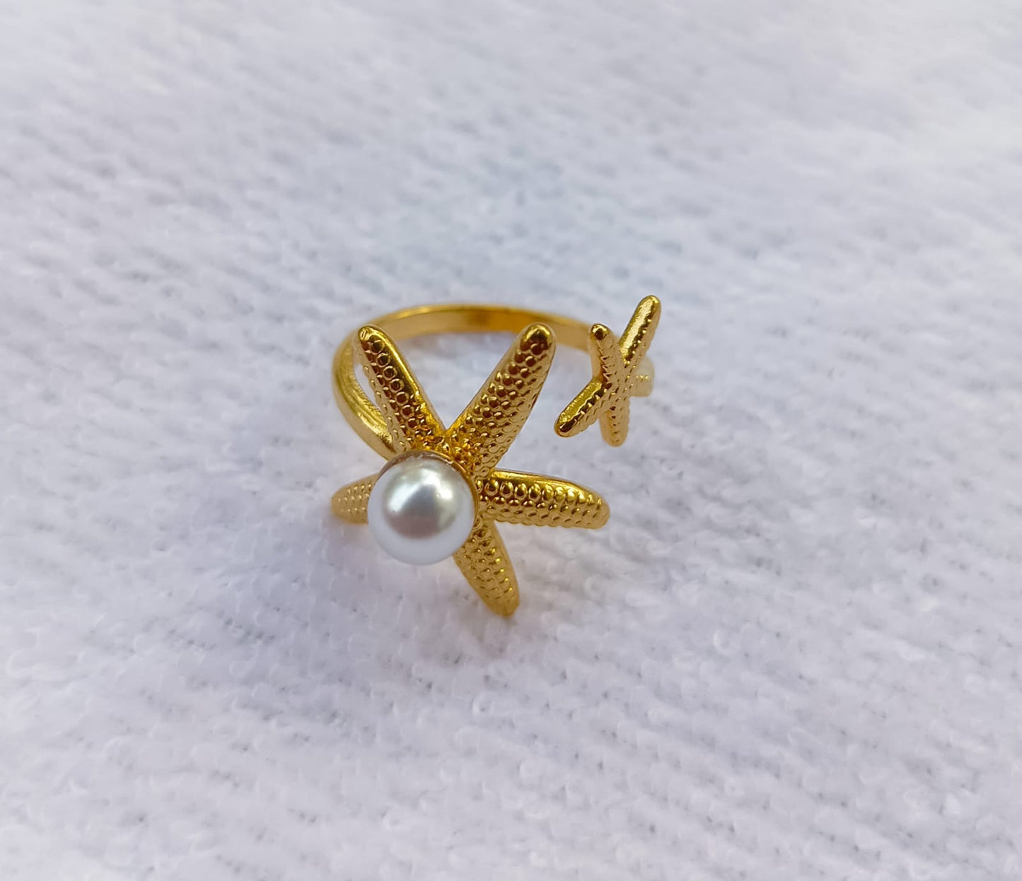Maris Starfish Pearl Ring