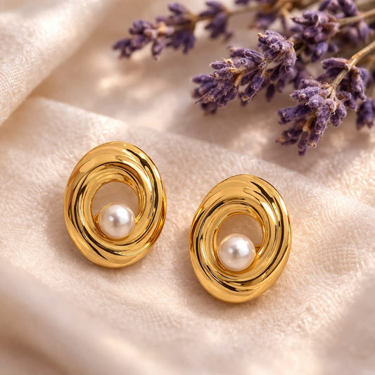 Elowen Pearl Orbit Studs